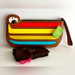 NWT! Kate Spade ♠️ Parrot Cay Macaw 🦜 Clutch